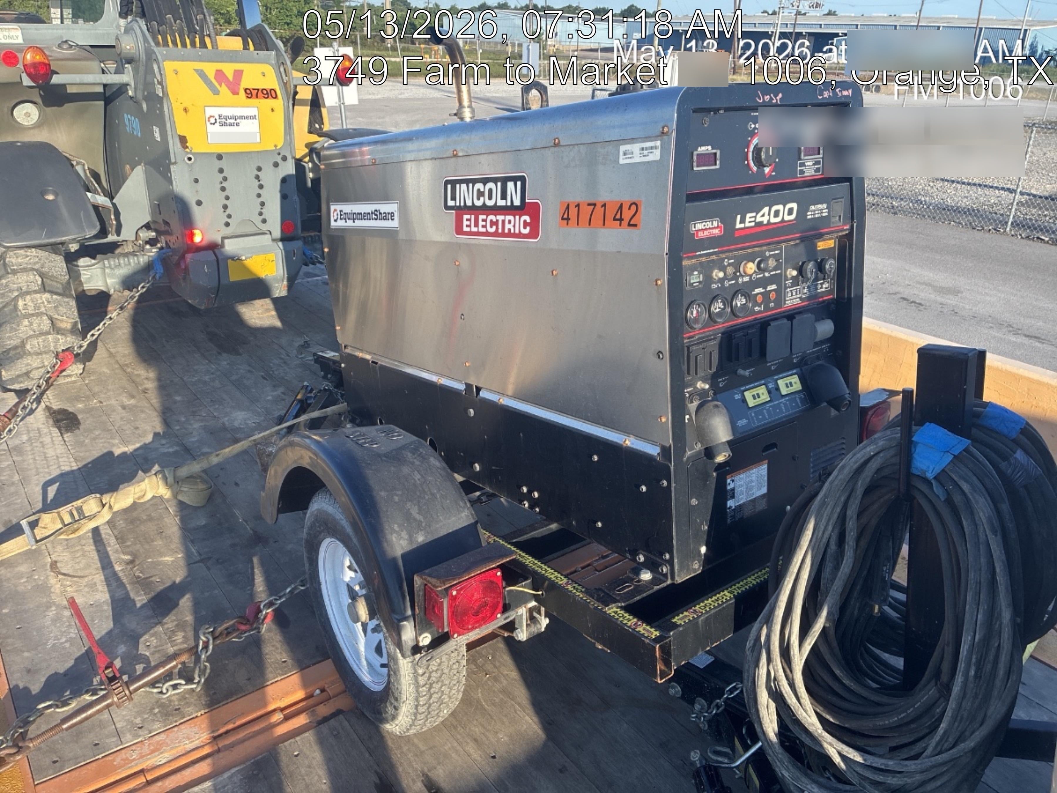 2024 Lincoln Electric LE400 Kubota V1505, Trlr, Cable Rack, Light Kit, ES Decals, T3