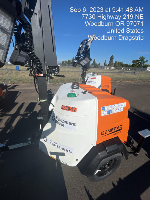 2023 Generac MLT2 Diesel, Flex Switch 120V Input, Powerzone Controller, (4) 320W LED Lights, 4kW Generator, 39.9 Gal Fuel Tank, 2" Ball, T3