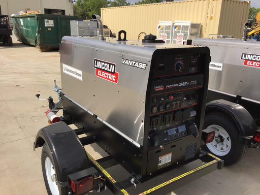 2019 Lincoln Electric Vantage 322 Lincoln Vantage 322 Welder w/Trailer, Light Kit, Cable Rack