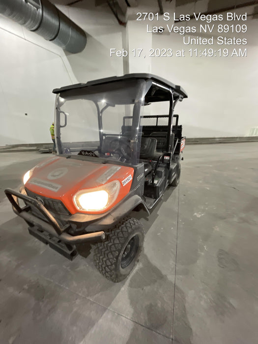 2022 Kubota RTV-X1140W-H Plastic Canopy, Windshield Acrylic Clear, LED Strobe Light, Wire Harness Kit, Back up Alarm
