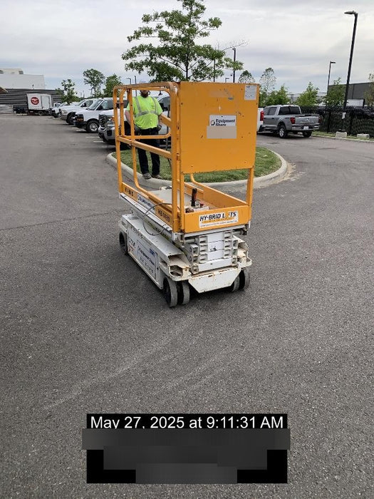 Custom Equipment HB-1430 Hy-Brid Scissor Lift
Platform capacity up to 670 lbs
Working height up to 20 ft
Weighs under 1,700 lbs
Non-marking wheels