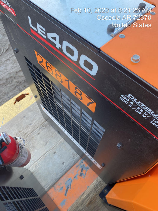 2022 Lincoln Electric LE400 Kubota V1505, Trlr, Cable Rack, Light Kit, ES Decals, T3