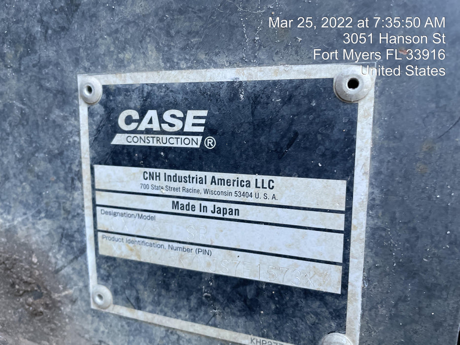2019 CASE CX145D SR