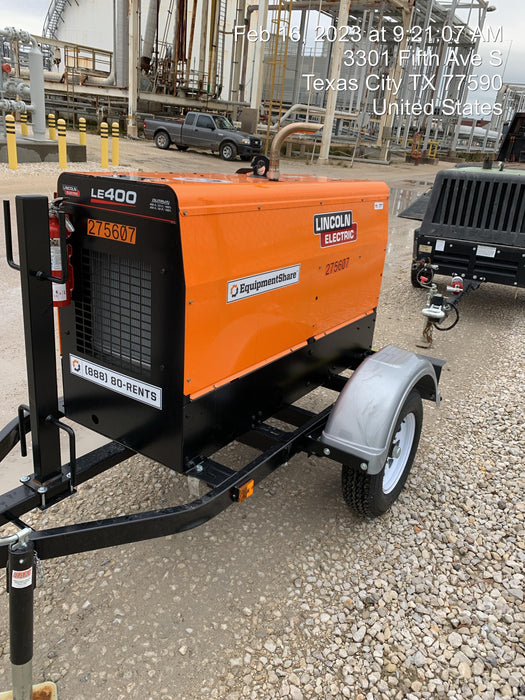 2022 Lincoln Electric LE400 Kubota V1505, Trlr, Cable Rack, Light Kit, ES Decals, T3