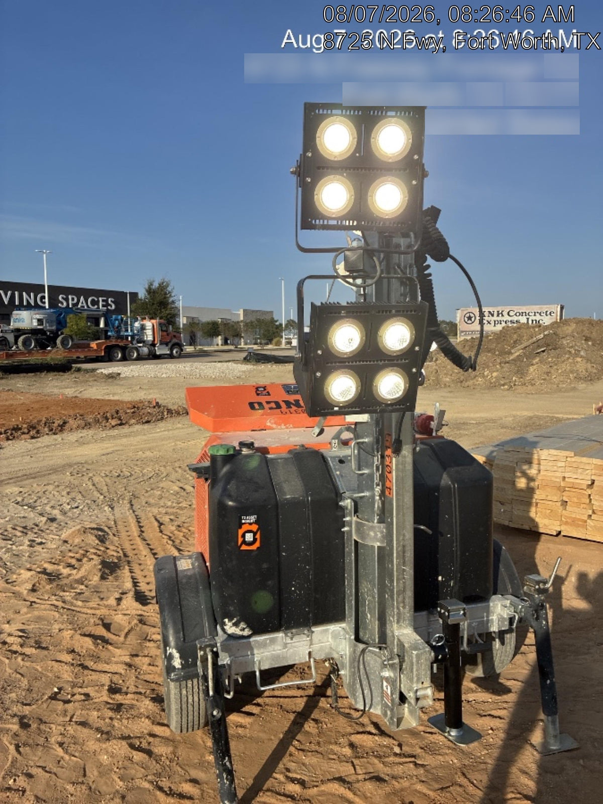 2024 Wanco WLTT-4MM4K Diesel, Deep Sea Controller, Shore Power Plug, Auto Start, (4) 350W LED Floodlights, 4kW Generator, 60 Gal Fuel Tank, 2" Ball, T3