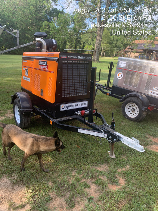 2022 Lincoln Electric Vantage 549X Crosslink Technology, Trailer Mounted, ES Decals, T3