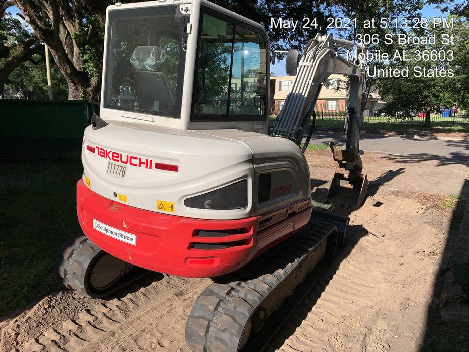 2020 Takeuchi TB250-2C Cab/Heat/Air, Rubber Tracks, Manual TAG QC