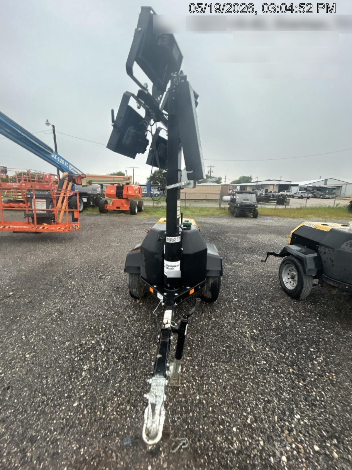 2021 Allmand NLV3GR (4) LED Light Fixture 350W, 23' Vertical Mast, 3kW Prime, Towable, Deep Sea L401, Leveling Jacks, Yanmar T4F 5.8hp