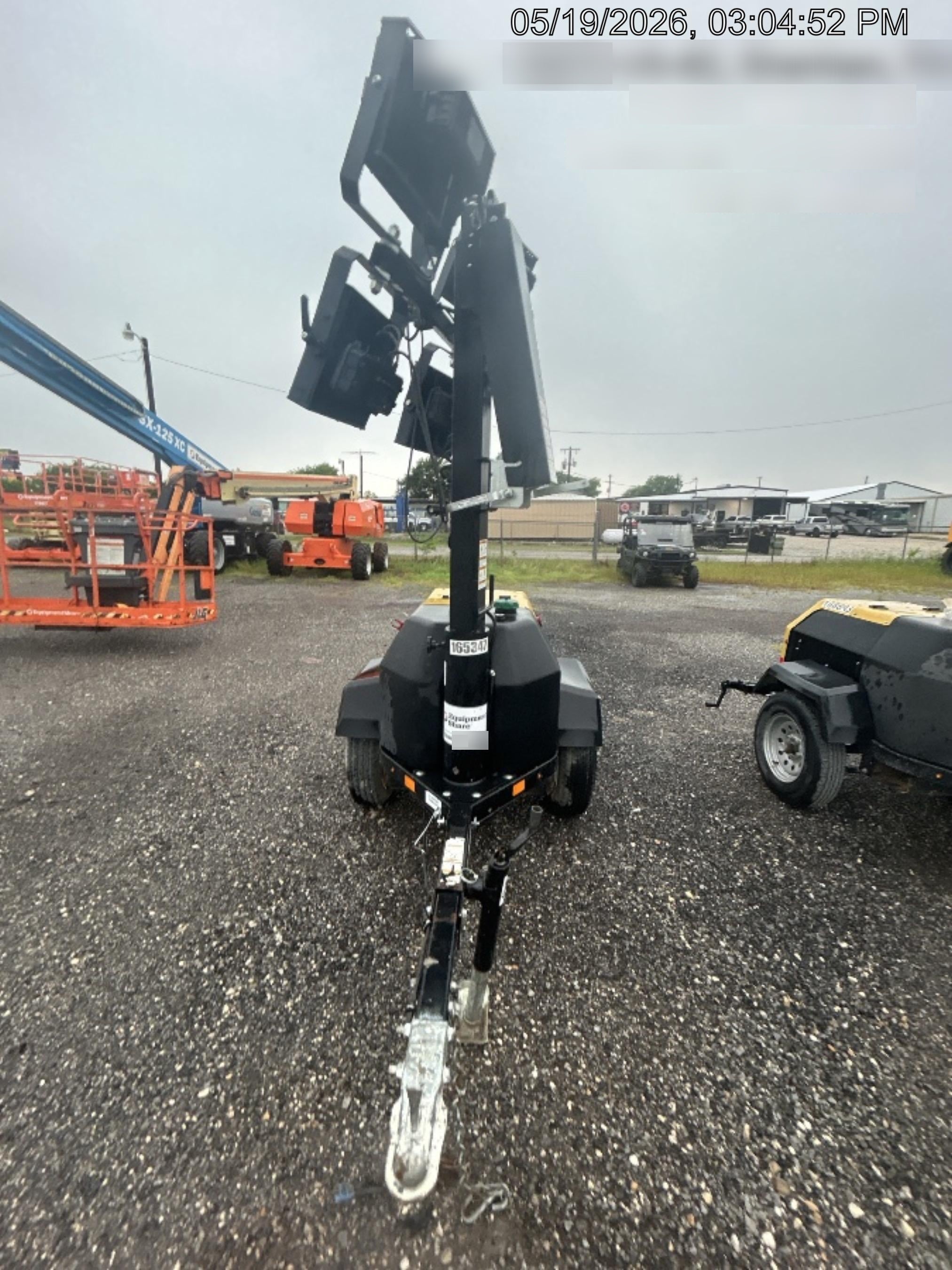 2021 Allmand NLV3GR (4) LED Light Fixture 350W, 23' Vertical Mast, 3kW Prime, Towable, Deep Sea L401, Leveling Jacks, Yanmar T4F 5.8hp