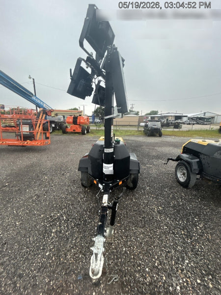 2021 Allmand NLV3GR (4) LED Light Fixture 350W, 23' Vertical Mast, 3kW Prime, Towable, Deep Sea L401, Leveling Jacks, Yanmar T4F 5.8hp