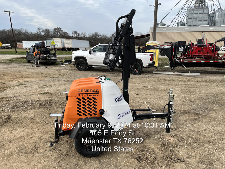2023 Generac MLT2 Diesel, Flex Switch 120V Input, Powerzone Controller, 
(4) 320W LED Lights, 4kW Generator, 39.9 Gal Fuel Tank, 2" Ball, T3