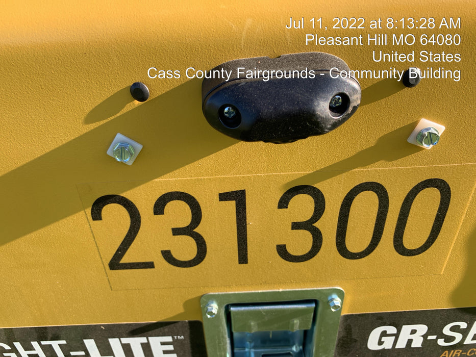 2022 Allmand NLV3GR (4) LED Light Fixture 350W, 23' Vertical Mast, 3kW Prime, Towable, Deep Sea L401, Leveling Jacks, Yanmar T4F 5.8hp