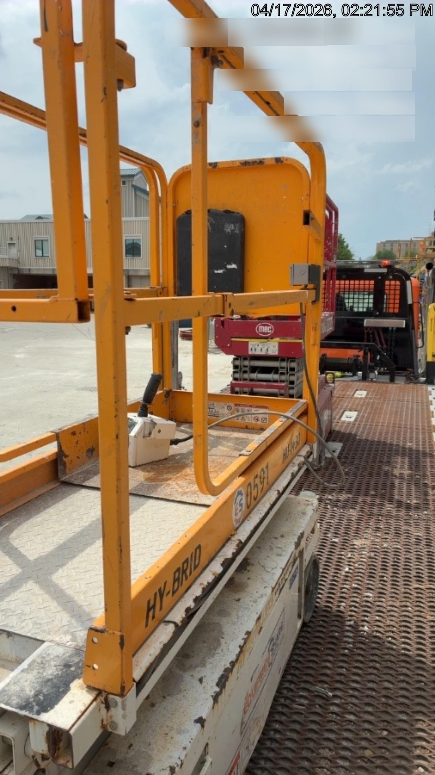 Custom Equipment HB-1430 Hy-Brid Scissor Lift
Platform capacity up to 670 lbs
Working height up to 20 ft
Weighs under 1,700 lbs
Non-marking wheels