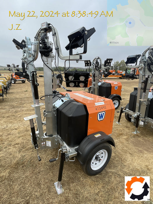 2024 Wanco WLTT-4MM4K Diesel, Deep Sea Controller, Shore Power Plug, Auto Start, (4) 350W LED Floodlights, 4kW Generator, 60 Gal Fuel Tank, 2" Ball, T3