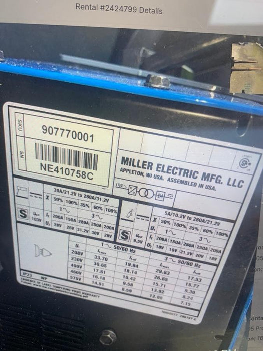 2024 MILLER ELECTRIC CST-282