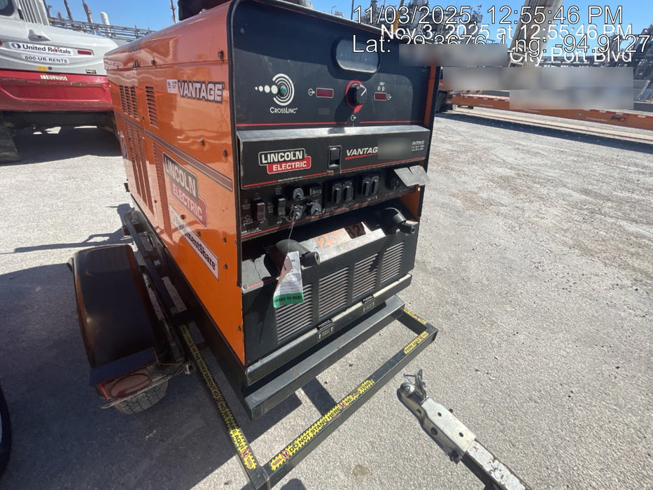 2022 Lincoln Electric Vantage 549X Crosslink Technology, Trailer Mounted, ES Decals, T3