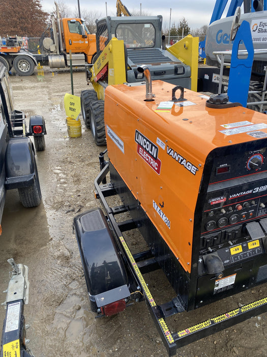 2021 Lincoln Electric Vantage 322 Vantage 322 Ready Pak 3 w/ Decals, ORANGE (includes trailer, cable rack, fender light kit) NO Telematics