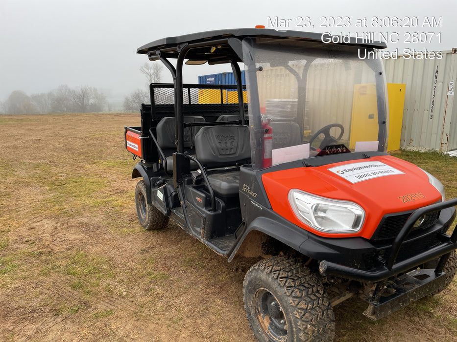 2022 Kubota RTV-X1140W-H Plastic Canopy, Windshield Acrylic Clear, LED Strobe Light, Wire Harness Kit, Back up Alarm