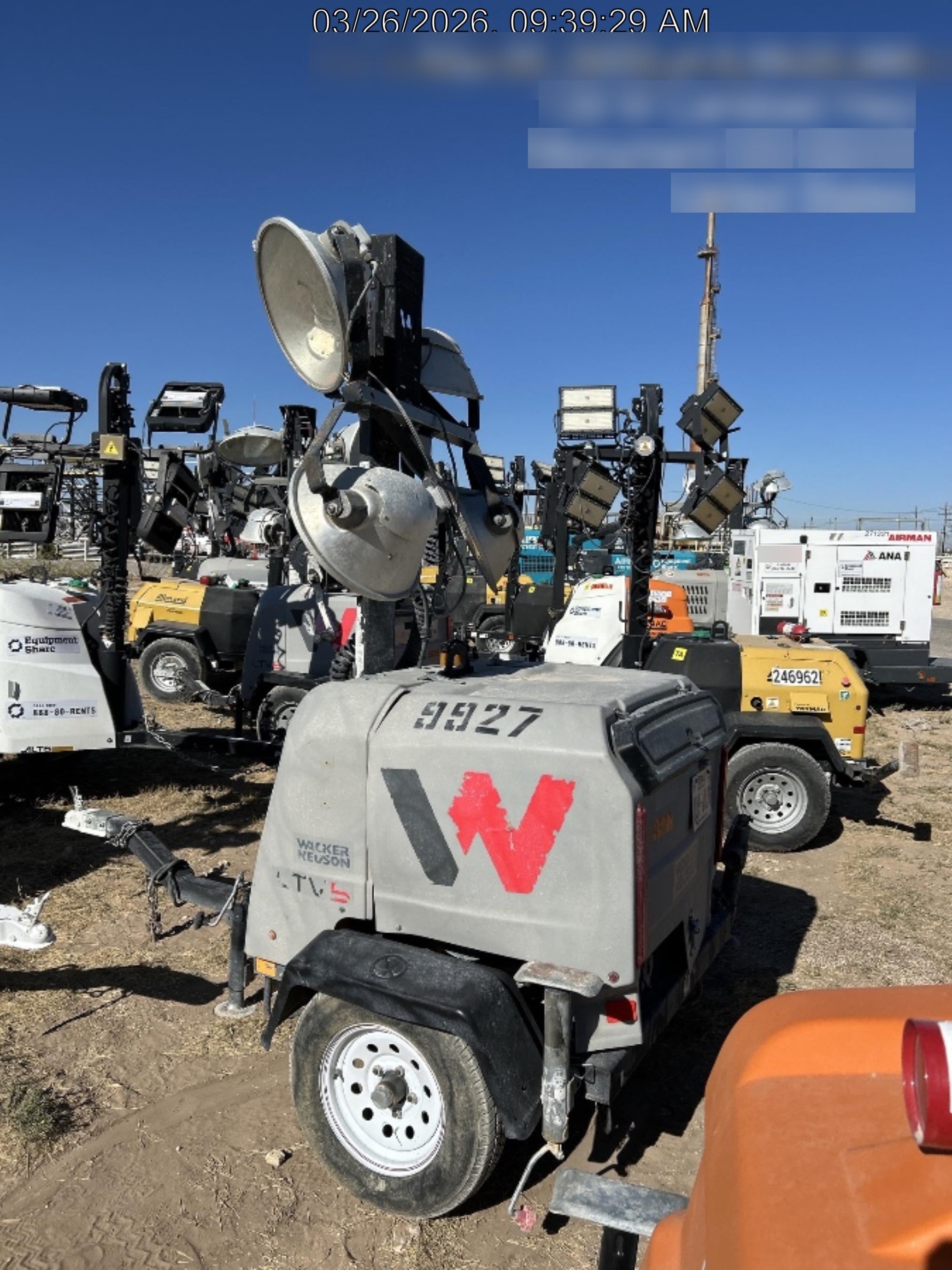 Wacker Neuson LTV6K-MH Wacker Neuson LTV6K Towable Light Tower