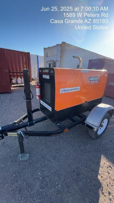 2023 Lincoln Electric LE400 Kubota V1505, Trlr, Cable Rack, Light Kit, ES Decals, T3