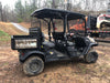 2020 Kubota RTV-X1140RL-A 4 seat diesel cart, plastic canopy, ATV tires, steel wheels, tinted windshield, strobe light, and backup alarm