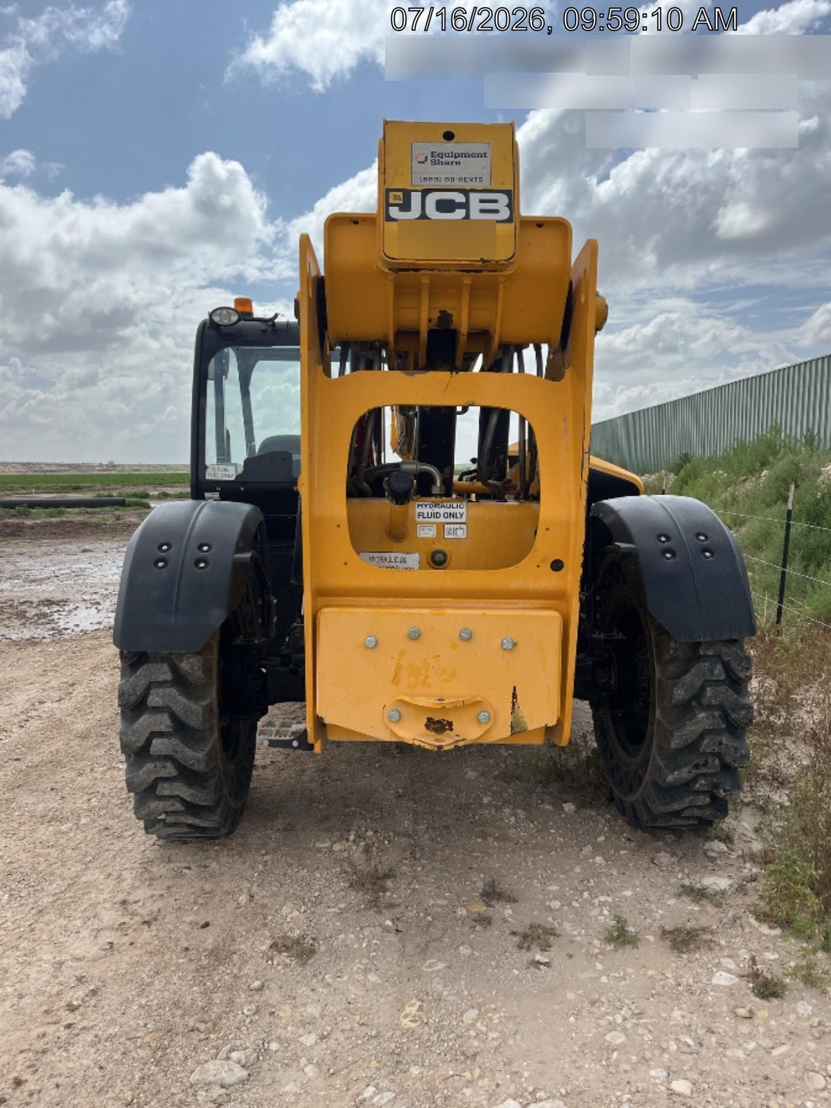2020 JCB 509-42 Canopy, Solid Tires, Work Lights, Beacon, Aux Hydraulics, Back up Alarm, Lifting Eye, ES Decals