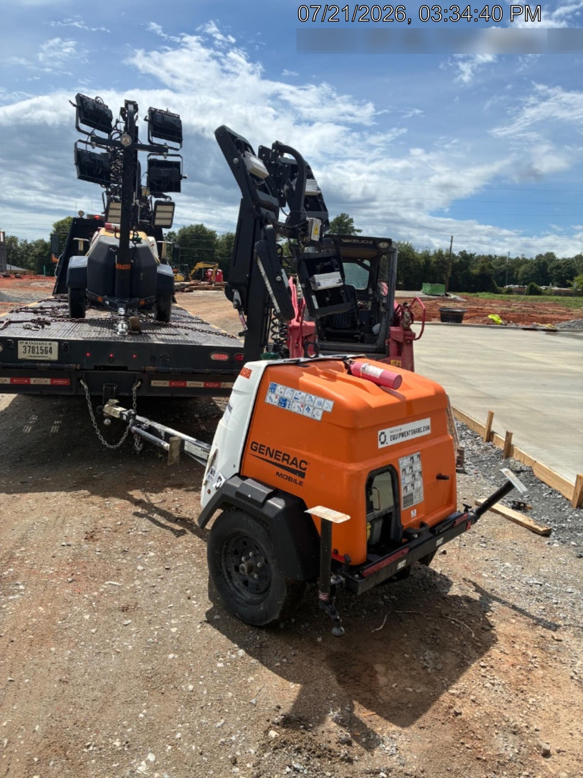 2024 Generac MLT2 Diesel, Flex Switch 120V Input, Powerzone Controller, 
(4) 320W LED Lights, 4kW Generator, 39.9 Gal Fuel Tank, 2" Ball, T3
