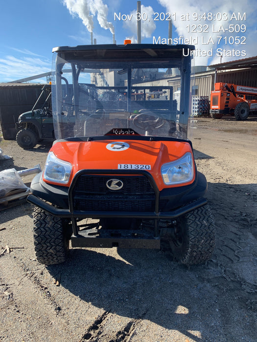 2021 Kubota RTV-X1140W-H Plastic Canopy, Windshield Acrylic Clear, LED Strobe Light, Wire Harness Kit, Back up Alarm