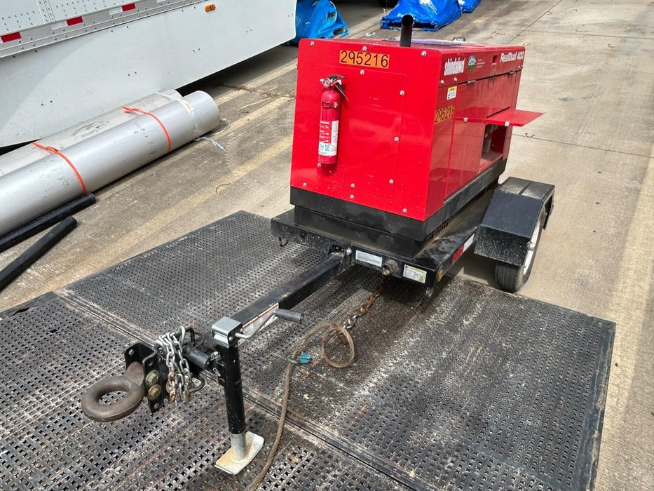 2023 Shindaiwa DGW400MDL Kubota D902 Engine, 23 HP, Dual Op Welder, Wire, Arc, Droop Stick, Tig, and CC Stick Functionality, Simulphase, 3 Phase and 1 Phase Gen Output, Single Axle NB Trlr, Slr Trckl Chrg 12V 12W, Fire Ext