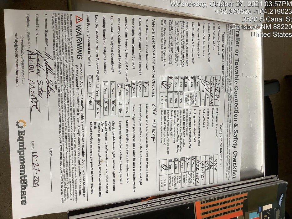 2021 Lincoln Electric Vantage 322 Vantage 322 Ready Pak 3 w/ Telematics & Decals, ORANGE (includes trailer, cable rack, fender light kit)