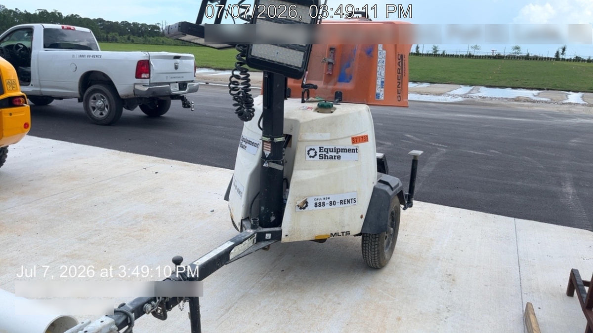 2023 Generac MLT2 Diesel, Flex Switch 120V Input, Powerzone Controller, 
(4) 320W LED Lights, 4kW Generator, 39.9 Gal Fuel Tank, 2" Ball, T3