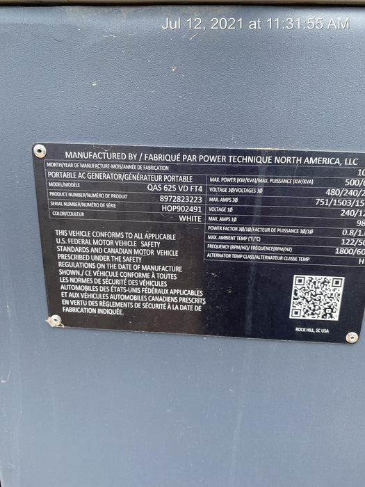 2021 ATLAS COPCO QAS625