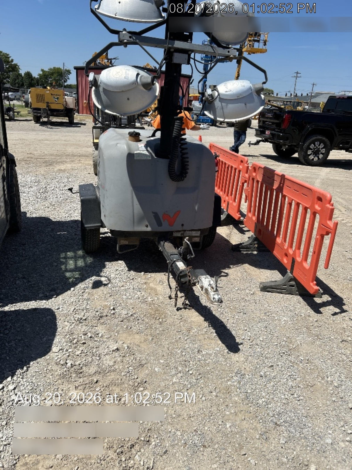 2019 Wacker Neuson LTV6L-MH Wacker Neuson LTV6L Mobile Light Tower w/Fuel Level Sensor Installed