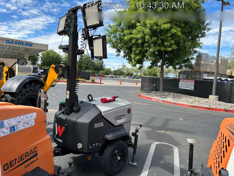 2024 Wacker Neuson LTT4 Diesel, Kohler KDW702, Deep Sea Controller, Auto Start, LED 320W, Bypass Outlet, T3