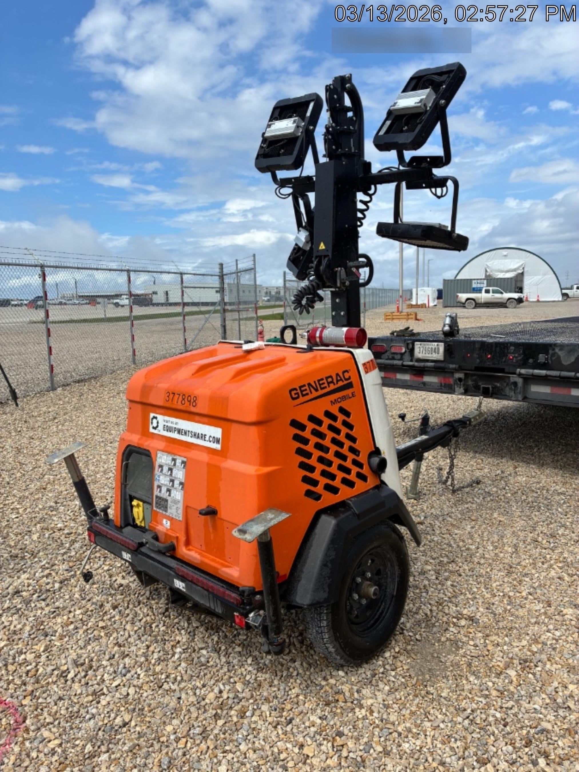 2023 Generac MLT2 Diesel, Flex Switch 120V Input, Powerzone Controller, 
(4) 320W LED Lights, 4kW Generator, 39.9 Gal Fuel Tank, 2" Ball, T3
