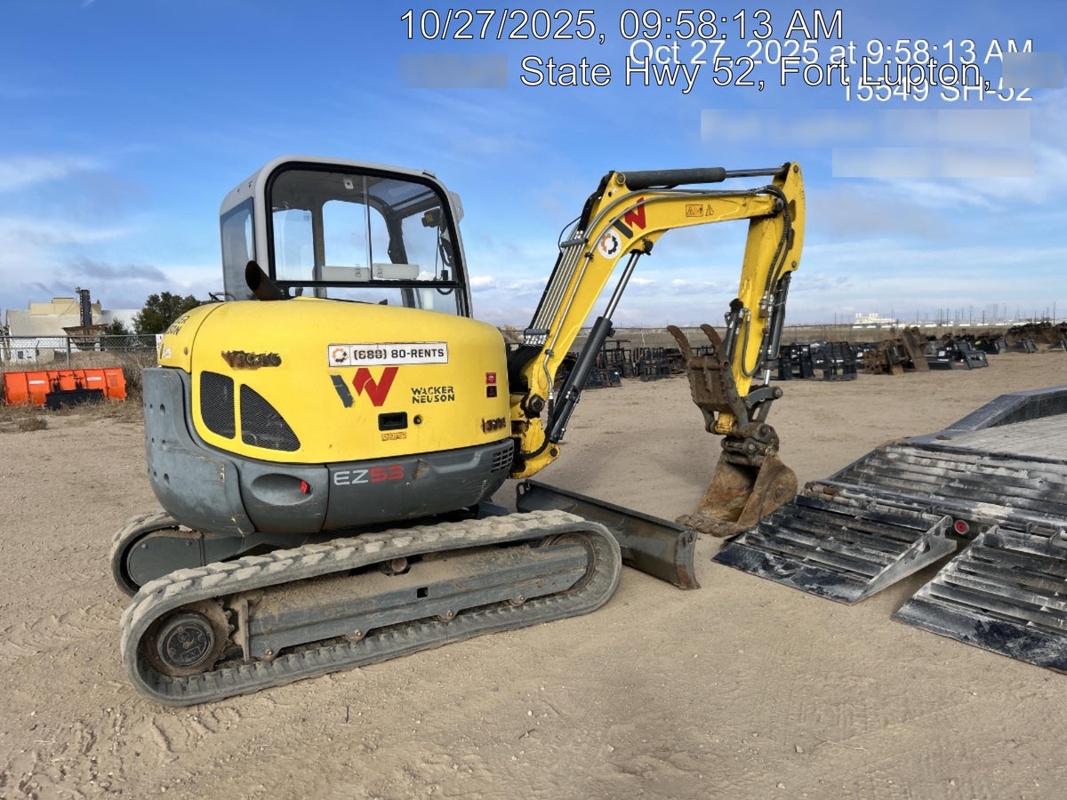 Wacker Neuson EZ38 EZ38 8K Track Excavator, TRK, LGD, CANOPY,  Bucket