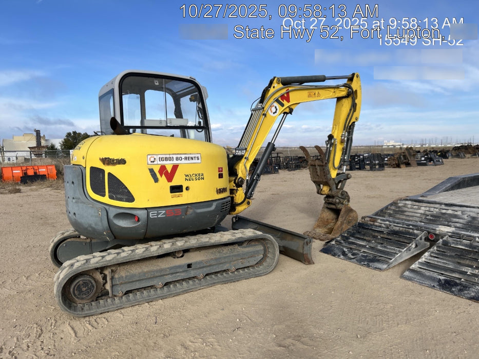 Wacker Neuson EZ38 EZ38 8K Track Excavator, TRK, LGD, CANOPY,  Bucket