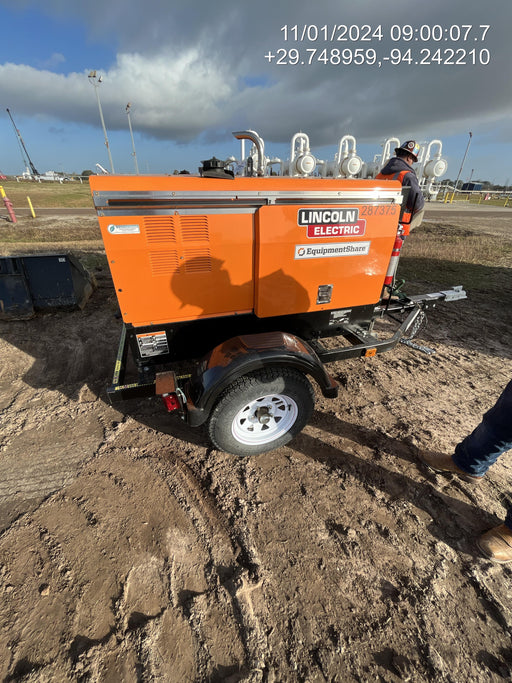 2022 Lincoln Electric LE400 Kubota V1505, Trlr, Cable Rack, Light Kit, ES Decals, T3