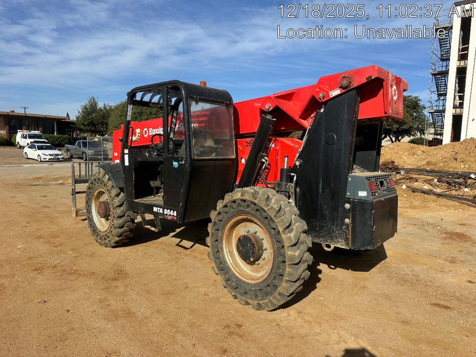 2019 Manitou MTA8044 74hp T4F, Open ROPS, Cab and Boom LED work lights, Auxiliary Hydraulics, Solid Tires, Amber strobe, Lift Hook w/66" Carriage, 60" Forks