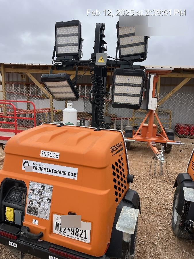 2024 Generac MLT2 Diesel, Flex Switch 120V Input, Powerzone Controller, 
(4) 320W LED Lights, 4kW Generator, 39.9 Gal Fuel Tank, 2" Ball, T3