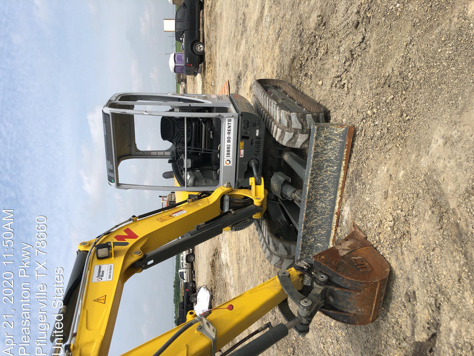 2020 Wacker Neuson EZ53 MX,TRK,LGD,CNPY,PC w/QC Coupler, 12"/18"/24" HD Buckets