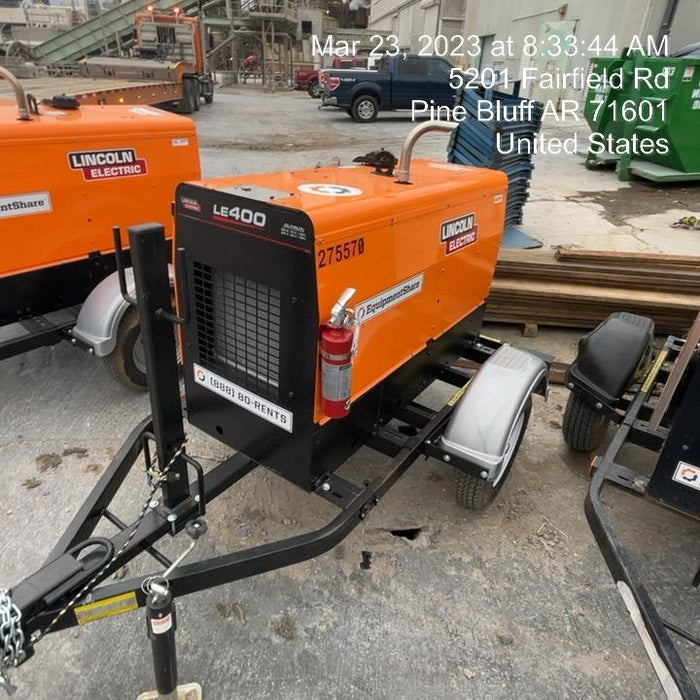 2022 Lincoln Electric LE400 Kubota V1505, Trlr, Cable Rack, Light Kit, ES Decals, T3