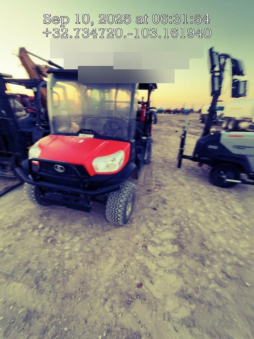 2022 Kubota RTV-X1140W-H Plastic Canopy, Windshield Acrylic Clear, LED Strobe Light, Wire Harness Kit, Back up Alarm