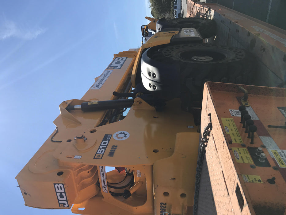 2020 JCB 510-56 Canopy, Solid Tires, Work Lights, Beacon, Aux Hydraulics, Back up Alarm, Lifting Eye, ES Decals