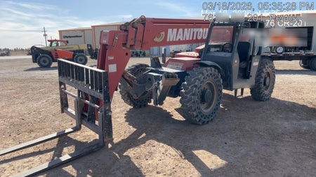 2018 Manitou MTA10055 Manitou MTA 10055 w/Open ROPS, Work Lights/Strobe, Aux Hyd, Solid Tires, Lift Hook, 66" Carriage, 60" Forks