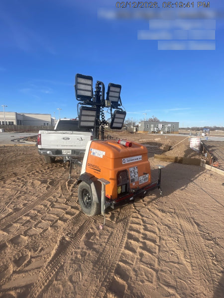 2023 Generac MLT2 Diesel, Flex Switch 120V Input, Powerzone Controller, 
(4) 320W LED Lights, 4kW Generator, 39.9 Gal Fuel Tank, 2" Ball, T3