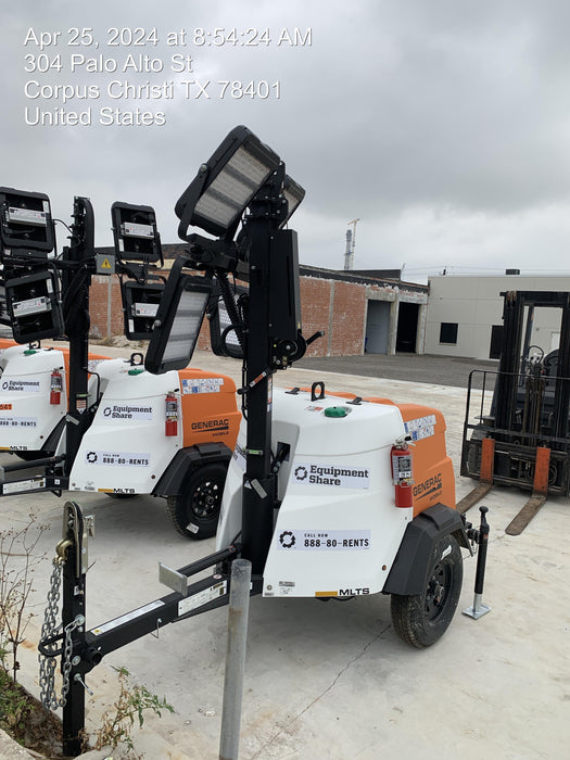 2024 Generac MLT2 Diesel, Flex Switch 120V Input, Powerzone Controller, 
(4) 320W LED Lights, 4kW Generator, 39.9 Gal Fuel Tank, 2" Ball, T3