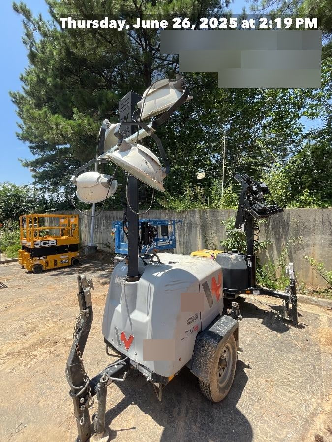2019 Wacker Neuson LTV6L-MH Wacker Neuson LTV6L Mobile Light Tower w/Fuel Level Sensor Installed