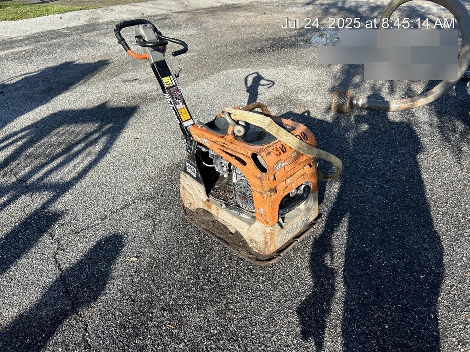 2023 Multiquip MVH158 Honda GX200, 17" Plate, Gas