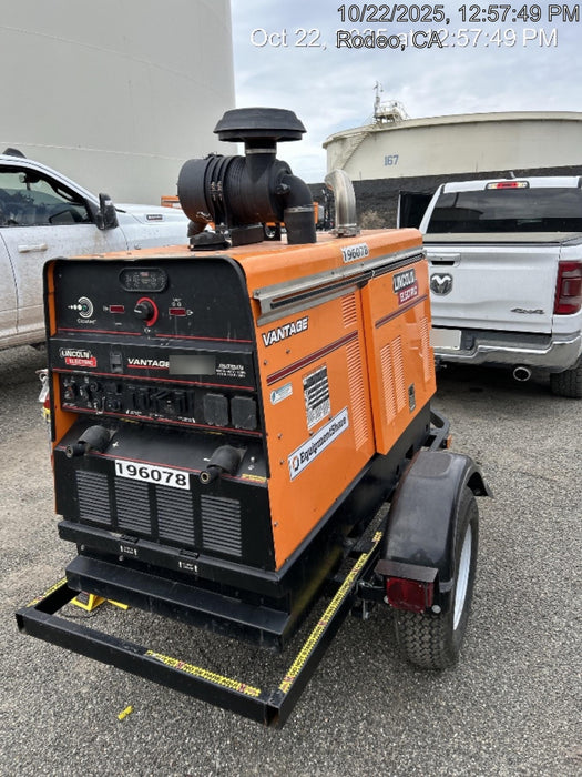 2021 Lincoln Electric Vantage 549X Ready Pak 3, ORANGE (includes trailer, cable rack, fender light kit)